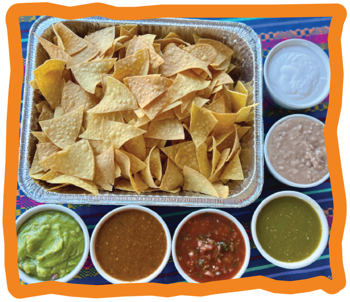 La Grullensa Mexican Restaurant Catering - Chips & Dip Fiesta - San Jose California