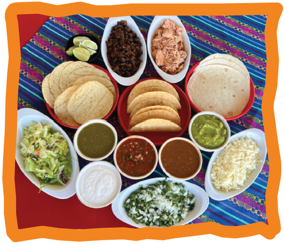La Grullensa Mexican Restaurant Catering - Delicious Taco Bar - San Jose California